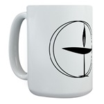 Coffee mug with UU Chalice